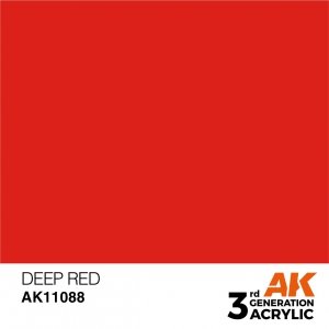 AK Interactive AK11088 DEEP RED – INTENSE 17ml