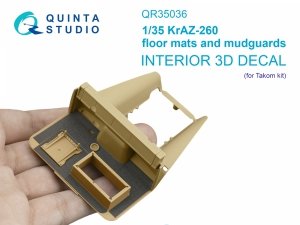 Quinta Studio QR35036 KrAZ-260 floor mats and mudguards (Takom) 1/35