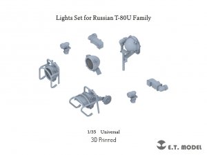E.T. Model P35-275 Lights Set for Russian T-80U Family 1/35