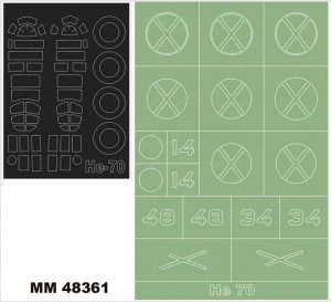 Montex MM48361 Heinkel He 70 AZ MODELS 4851 1/48