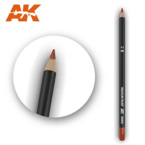 AK Interactive AK10012 Watercolor Pencil MEDIUM RUST