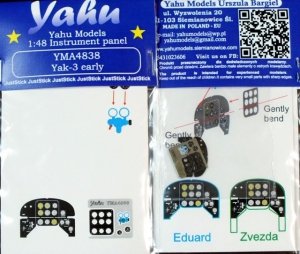 Yahu YMA4838 Yak-3 early	(Eduard / Zvezda) 1:48