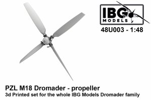 IBG 48U003 PZL M18 Dromader - Epropeller - 3d Printed Set 1/48