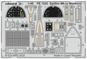 Eduard FE1243 Spitfire Mk.Ia Weekend EDUARD 1/48