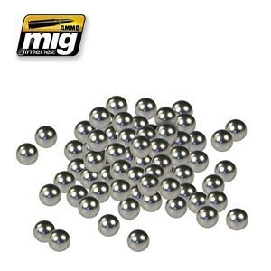 AMMO of Mig Jimenez 8003 Stalowe kulki do mieszania farb (80 sztuk)