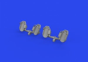 Eduard 632192 Bf 109E rudder pedals early PRINT 1/32