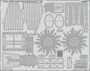 Eduard 481029 B-26C Invader undercarriage & exterior 1/48 ICM