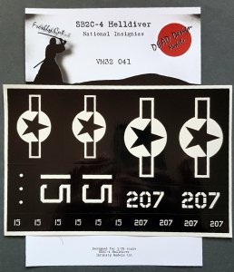 Infinity Models VM32041 SB2C-4 Helldiver National Insignias masks 1/32