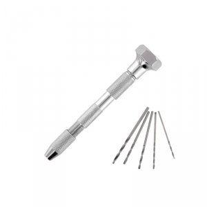 Modelcraft PPV2237-D Pin Vice Double Ended Swivel Top & 5 Drill Bits (0 - 2.9mm)