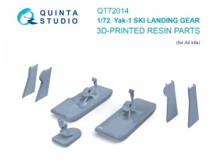Quinta Studio QT72014 Yak-1 Ski landing gear (Zvezda) 1/72