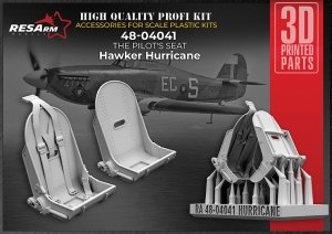 RESArm 48-04041 HAWKER HURRICANE pilot's seat (3D resin printing) 1/48