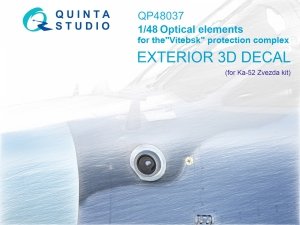 Quinta Studio QP48037 Ka-52 Optical elements for the Vitebsk protection complex (Zvezda) 1/48