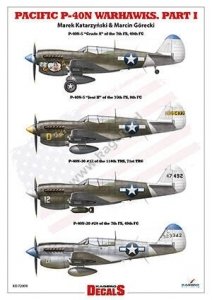 Kagero KD72009 PACIFIC P-40N WARHAWKS. Part I 1/72