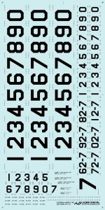 HobbyDecal TC32024V1 JASDF F-86 Tail Codes ver 1 1/32