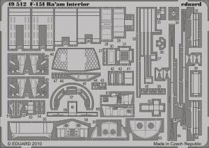 Eduard 49512 F-15I Ra'aM interior S. A. 1/48 ACADEMY MINICRAFT