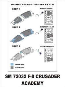 Montex SM72032 F-8 Crusader ACADEMY
