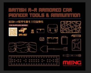 Meng Model SPS-067 British R-R Armour Car Pioneer Tools & Ammunition 1/35
