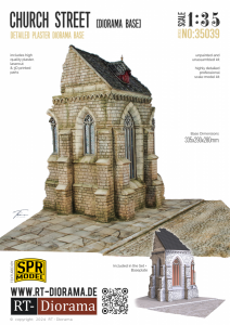 RT-Diorama 35039 Diorama Base: Church Street 1/35
