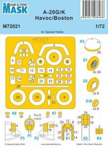 Special Hobby M72021 A-20 G/K Havoc/Boston (for Special Hobby) 1/72