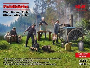 ICM 35618 Feldkuche WWII German Field Kitchen with cooks 1/35