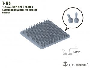 E.T. Model T-175 1.6mm Button Switch (250 pieces)