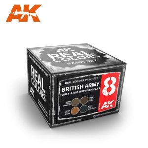 AK Interactive RCS008 BRITISH ARMY EARLY & MID WWII VEHICLES SET (4x10ml)