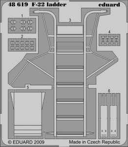 Eduard 48619 F-22 ladder 1/48 ACADEMY