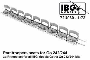 IBG 72U060 Paratroopers seats for Gotha Go-242/244 1/72