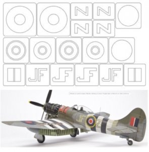 Omask 34009 Tempest mk.V (for Eduard 82122, marking A) 1/48
