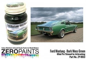 Zero Paints 1653 Ford Mustang 1960's - Dark Moss Green 60ML