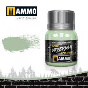 Ammo of Mig 0605 DRYBRUSH Bright Green 40ml