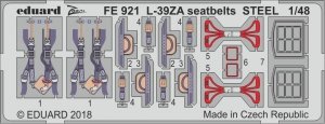 Eduard FE921 L-39ZA seatbelts STEEL TRUMPETER 1/48