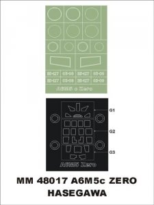 Montex MM48017 A6M5c Zero HASEGAWA