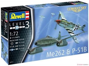 Revell 03711 Combat Set Me262 & P-51B 1/72