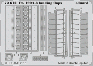 Eduard 72612 Fw 190A-8 landing flaps 1/72 EDUARD