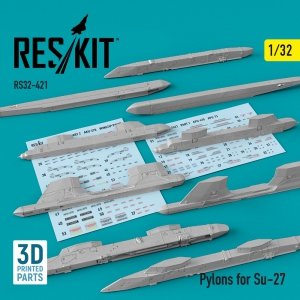 RESKIT RS32-0421 PYLONS FOR SU-27 1/32