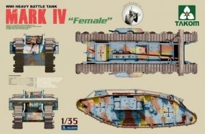 Takom 2009 Mark IV Female WWI Heavy Battle Tank (1:35)