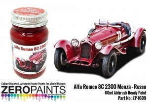 Zero Paints ZP-1609 Alfa Romeo 8C 2300 Monza Rosso - Paint 60ml