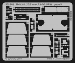 Eduard 35566 British 155mm AS-90 SPH 1/35 Trumpeter