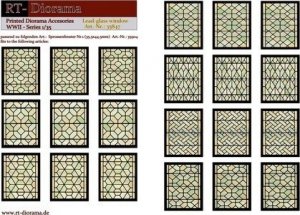 RT-Diorama 35847 Printed Accessories: Lead-glass windows 1/35