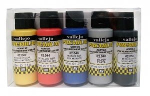 Vallejo 62103 Premium RC-Color METALLIC SET 5x60 ml.