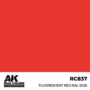 AK Interactive RC837 Fluorescent Red RAL 3026 17 ml