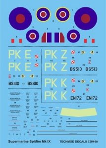 Techmod 72044 - Supermarine Spitfire F.IX (Gabreski’s Spitfires) (1:72)