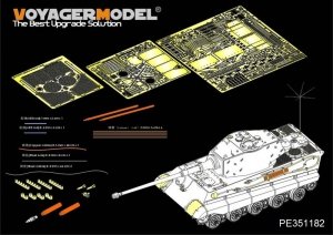 Voyager Model PE351182 WWII German King Tiger (Hensehel Turret)（For DRAGON/ZVEZDA kit） 1/35