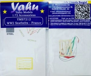 Yahu YMS7212 WW2 seatbelts France (1:72)