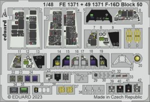 Eduard 491371 F-16D Block 50 KINETIC MODEL 1/48