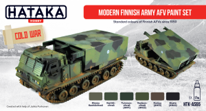 Hataka HTK-AS65 Modern Finnish Army AFV paint set (6x17ml)