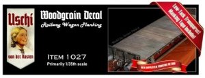 Uschi 1027 Wood Grain Decal Railway Wagon Planking