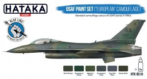 Hataka HTK-BS10 USAF Paint Set (“European” Camouflage) (6x17ml)