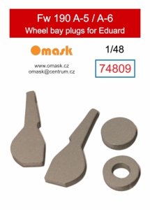 Omask 74809 Fw 190 A-5 / A-6 wheel bay plugs (for Eduard) 1/48